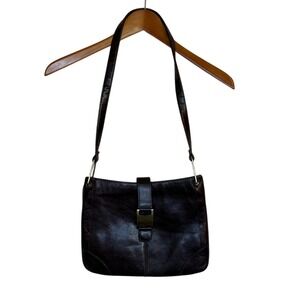 Milleni‎ Purse Women Brown Leather Shoulder Bag Crossbody Handbag Classic Chic